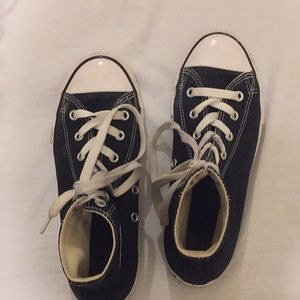 Black and white Converse